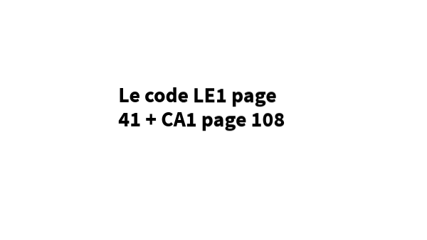 Le code page 108