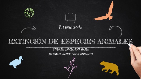 EXTINCIÓN DE ESPECIES DE ANIMALES