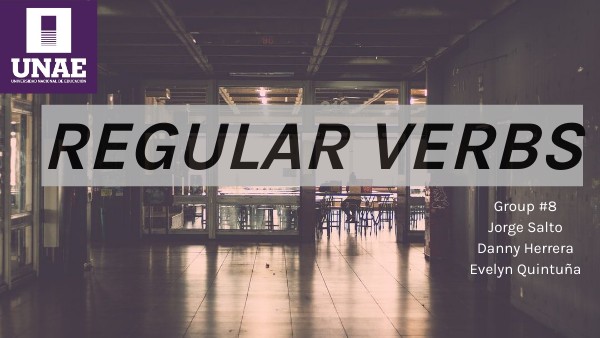 Regular Verbs