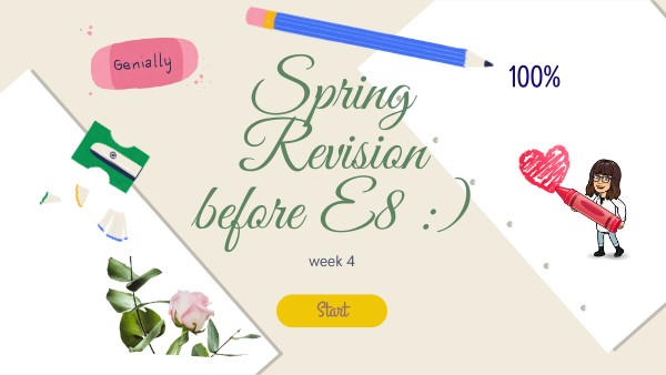 Week 4 E8 Spring Revision | Genially