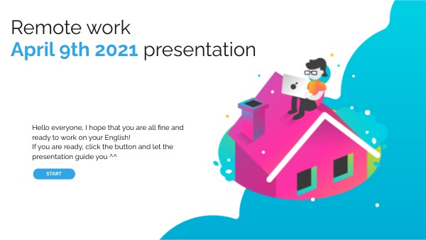 REMOTE WORK GENIAL VIBRANT PRESENTATION | Genially