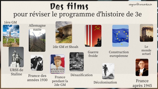 3e des films pour réviser le programme d'histoire