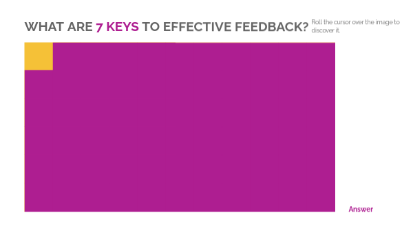 7 keys to effective feedback