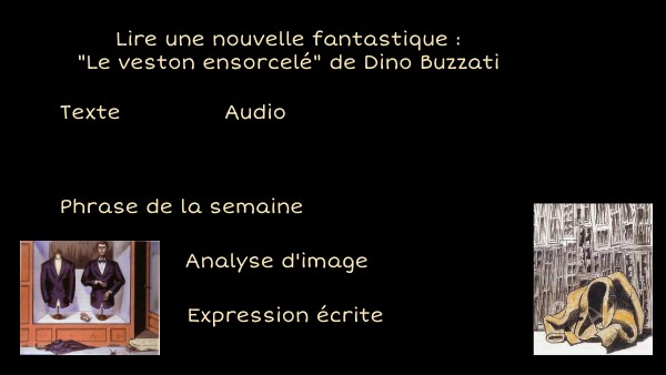 Le veston ensorcelé | Genially