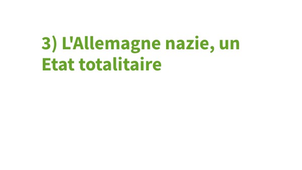 L'Allemagne nazie