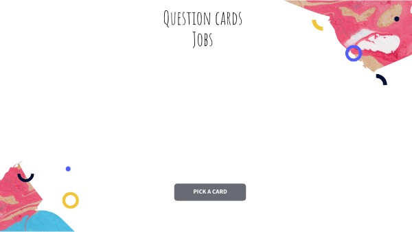 Question cards - Jobs