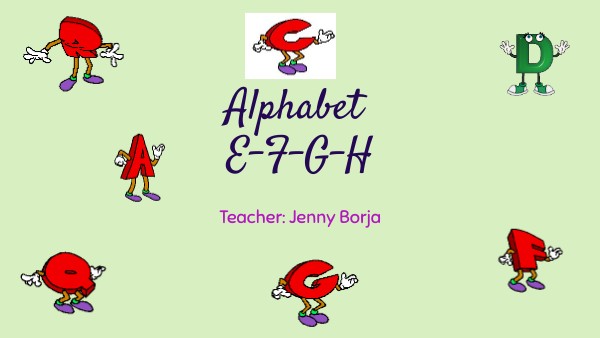 Alphabet E-F-G-H | Genially