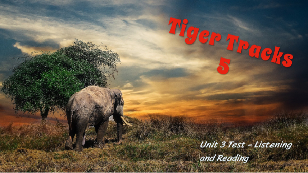 Tiger Tracks 5 - Unit 3 Test | Genially