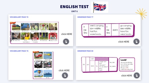 ENGLISH TEST | Genially