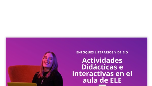 Actividades didácticas interactivas en el Aula de ELE | Genially