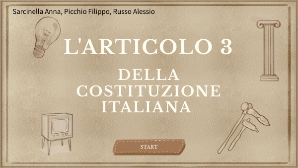 Tema Sull'articolo 3 Della Costituzione Italiana