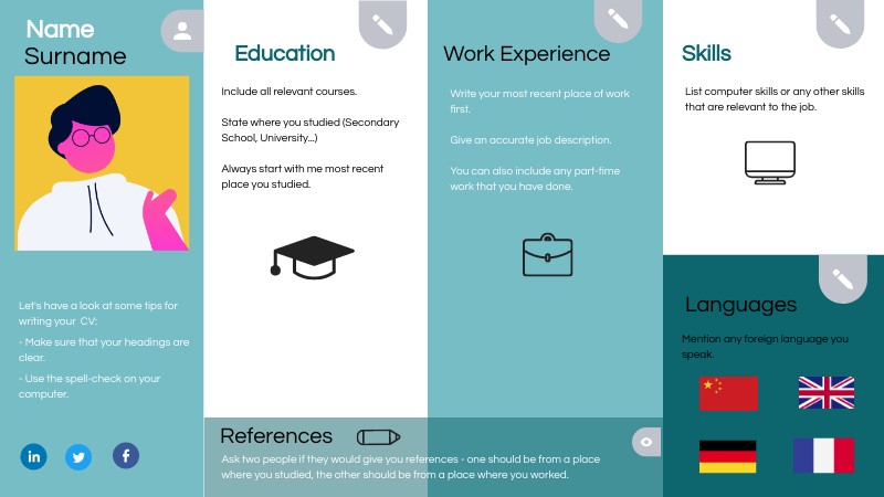 Writing your CV | Genially