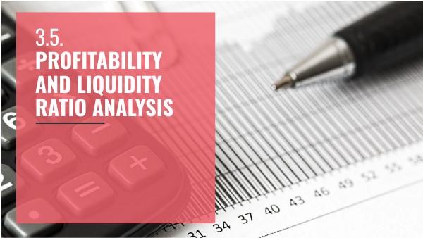 3.5. Profitability and liquidity ratio analysis
