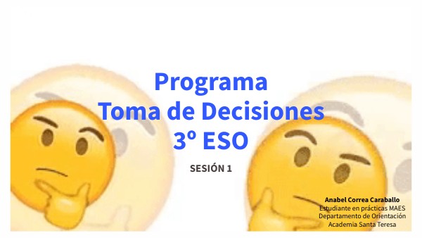 Sesión 1 Programa Toma de Decisiones