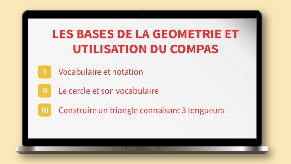 Bases de la géométrie et ulisation du compas 6ème | Genially