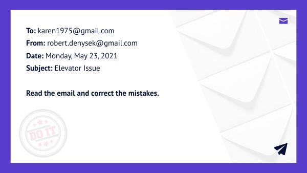 CORRECT THE MISTAKES | EMAIL