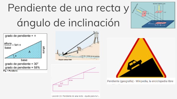 pendiente y ángulo de inclinación | Genially