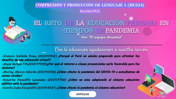 EL RETO DE LA EDUCACIÓN PERUANA EN TIEMPOS DE PANDEMIA