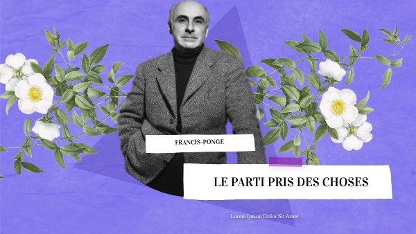 Le Parti Pris Des Choses Nombre De Pages le partie pris des choses