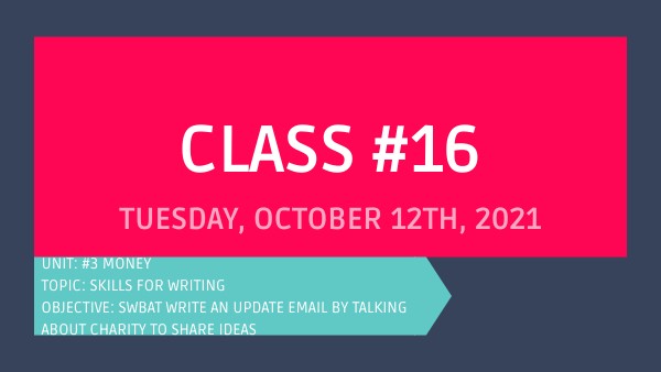 Class #15 - 3Level | Genially