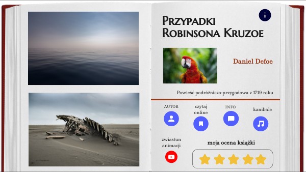 Test Z Lektury Przypadki Robinsona Kruzoe Przypadki Robinsona Kruzoe | Genially