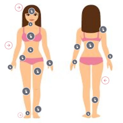 Interactive Image body parts