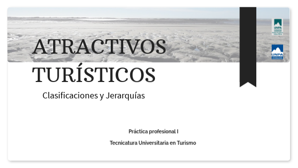 Clasificación de Atractivos turísticos