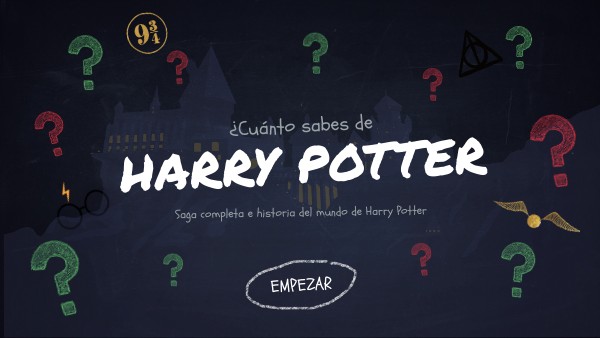 QUIZ CUÁNTO SABES DE HARRY POTTER | Genially