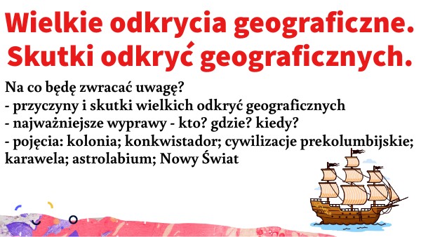 Współrzędne Geograficzne Klasa 6 Kartkówka 6.odkrycia geograficzne | Genially