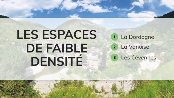 Développement Construit Espaces De Faible Densité Les espaces de faible densité | Genially
