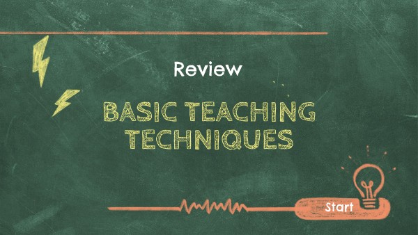 Review Basic teaching techniques | Genially
