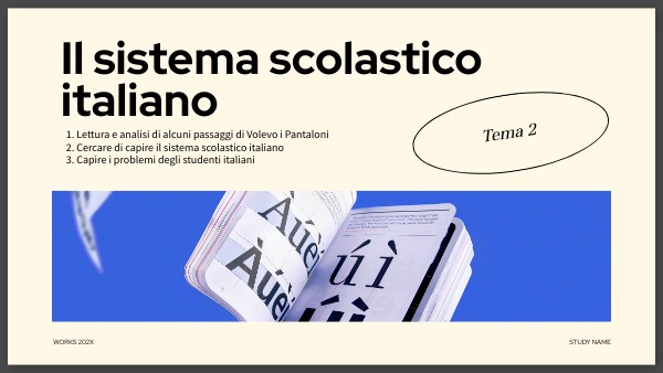 Il sistema scolastico italiano