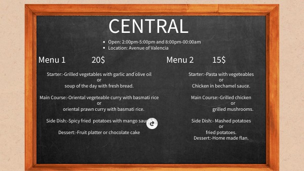 Menu | Genially