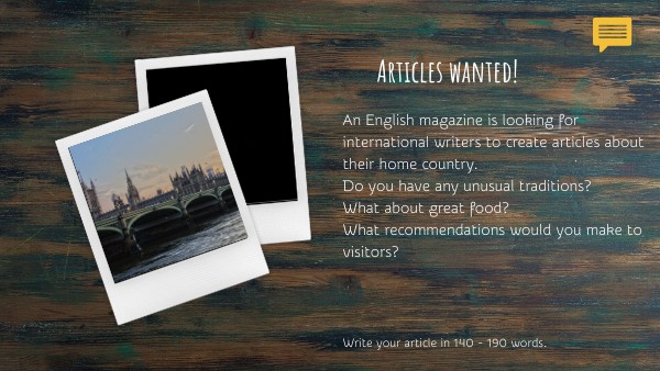 Writing an article_U3 | Genially