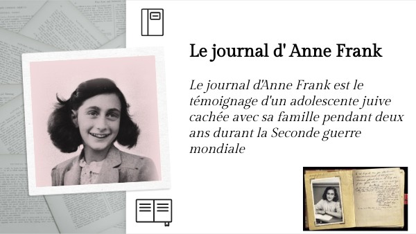 Le journal d'Anne Frank