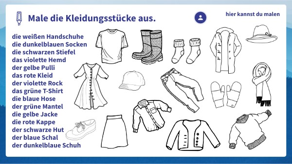 Kleider ausmalen