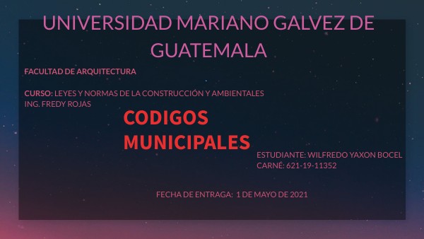 CODIGO MUNICIPAL