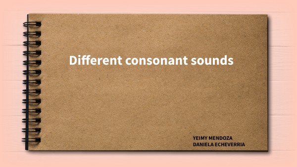 Different consonant sounds | Genially