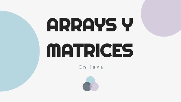 Arrays en java