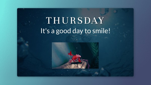 Thursday writing