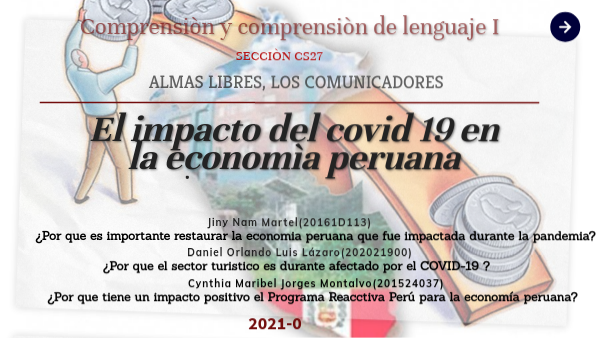IMPACTO DEL COVID EN LA ECONOMÌA PERUANA