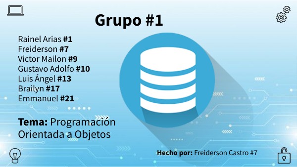 Programación Orientada a Objetos - #7 Freiderson Castro - 5to C | Genially