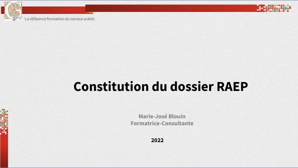 GRIF - RAEP - Dossier