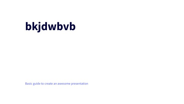 BASIC PRESENTATION | Genially