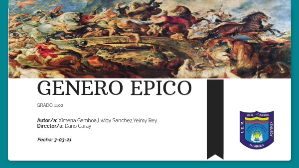 GENERO EPICO | Genially