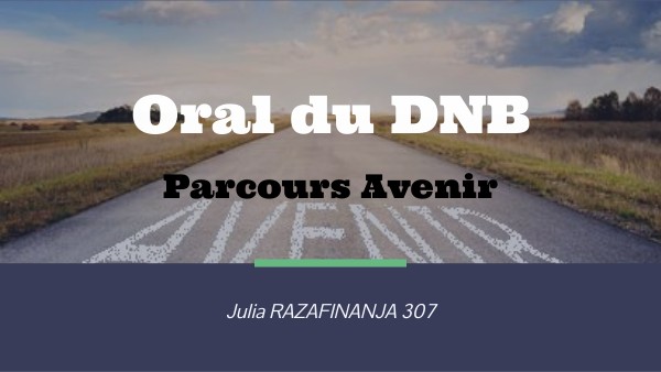 Dnb Page De Garde Diaporama pour l'oral du DNB | Genially