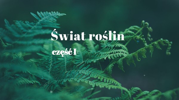 Świat roślin