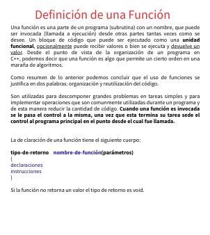 Ejemplos de Funciones en C++ | Genially