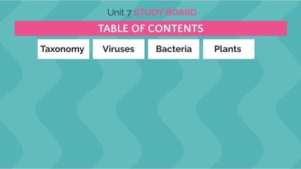 Unit 7 Study Board | Genially