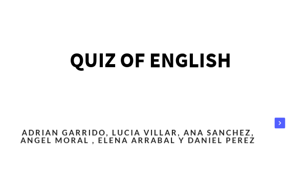 QUIZ OF ENGLISH | Genially